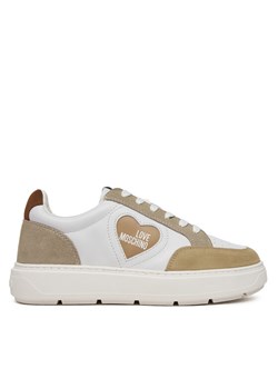 Sneakersy LOVE MOSCHINO JA15154G1MIAA10A Biały ze sklepu eobuwie.pl w kategorii Buty sportowe damskie - zdjęcie 182070345