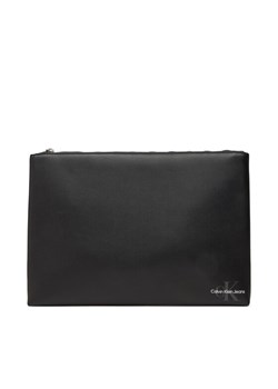 Saszetka Calvin Klein Jeans Mono Logo Zip Pouch Pu LV04G1049G Czarny ze sklepu eobuwie.pl w kategorii Torby męskie - zdjęcie 182070415