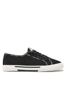 Tenisówki Pepe Jeans Brady Rib W PLS31437 Czarny ze sklepu eobuwie.pl w kategorii Trampki damskie - zdjęcie 182070706