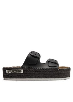 Espadryle LOVE MOSCHINO JA28233G0IIAX000 Czarny ze sklepu eobuwie.pl w kategorii Klapki damskie - zdjęcie 182070736