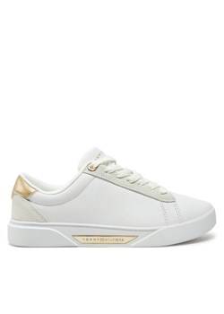 Sneakersy Tommy Hilfiger Chic Court Sneaker FW0FW08382 Biały ze sklepu eobuwie.pl w kategorii Buty sportowe damskie - zdjęcie 182070798