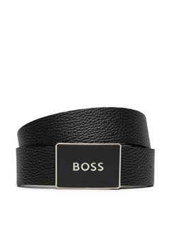 Pasek Męski Boss Icon 50529690 Czarny ze sklepu eobuwie.pl w kategorii Paski męskie - zdjęcie 182070847