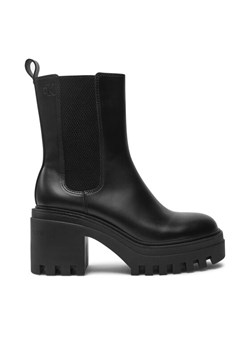 Botki Calvin Klein Jeans Chunky YW0YW01547 Czarny ze sklepu eobuwie.pl w kategorii Botki - zdjęcie 182070935