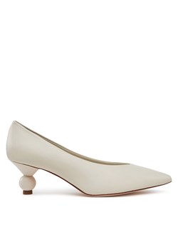Czółenka Weekend Max Mara 2515521054600 Écru ze sklepu eobuwie.pl w kategorii Czółenka - zdjęcie 182071356