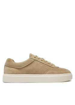 Sneakersy Calvin Klein Lace Up Suede HM0HM01792 Beżowy ze sklepu eobuwie.pl w kategorii Buty sportowe męskie - zdjęcie 182071405