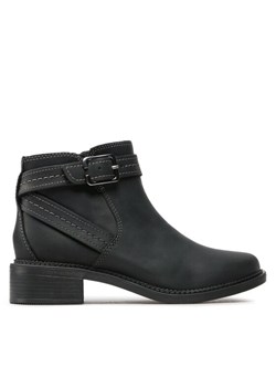 Botki Clarks Maye Strap 261680754 Czarny ze sklepu eobuwie.pl w kategorii Botki - zdjęcie 182071469
