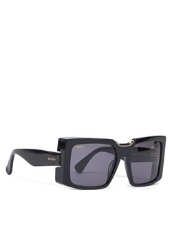 Okulary przeciwsłoneczne Max Mara MM0124 01A Czarny ze sklepu eobuwie.pl w kategorii Okulary przeciwsłoneczne damskie - zdjęcie 182071488