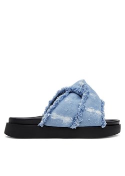 Klapki Inuikii Soft Crossed Jeans 70104-142 Błękitny ze sklepu eobuwie.pl w kategorii Klapki damskie - zdjęcie 182071505