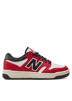 Sneakersy New Balance GSB480TT Czerwony ze sklepu eobuwie.pl w kategorii Buty sportowe damskie - zdjęcie 182071607