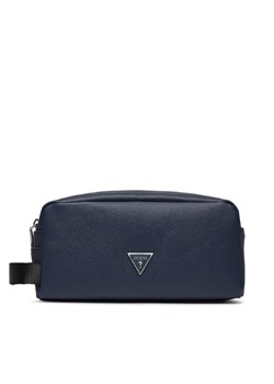 Kosmetyczka Guess Certosa Saffiano Eco Accessories PMECSA P4143 Granatowy ze sklepu eobuwie.pl w kategorii Kosmetyczki - zdjęcie 182071738