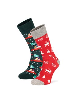 Zestaw 2 par wysokich skarpet unisex Lasocki 2MB-004-AW24 (2-pack) Kolorowy ze sklepu eobuwie.pl w kategorii Skarpetki męskie - zdjęcie 182072305