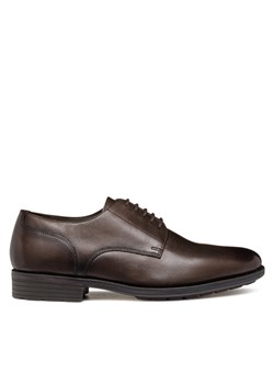 Półbuty Geox U Walk Pleasure F U46H8A 00039 C6009 Brązowy ze sklepu eobuwie.pl w kategorii Buty eleganckie męskie - zdjęcie 182073048