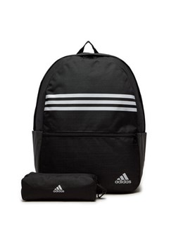 Plecak adidas Classic Horizontal 3-Stripes IZ1895 Czarny ze sklepu eobuwie.pl w kategorii Plecaki - zdjęcie 182073065
