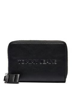 Duży Portfel Damski Tommy Jeans Tjw Ess Must Small Za AW0AW16387 Czarny ze sklepu eobuwie.pl w kategorii Portfele damskie - zdjęcie 182073267