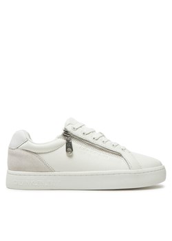 Sneakersy Calvin Klein Jeans Classic Cupsole Zip Low In YM0YM01254 Biały ze sklepu eobuwie.pl w kategorii Buty sportowe męskie - zdjęcie 182073958