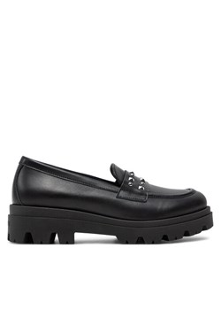 Loafersy TWINSET Mocassino 242GCJ024 Czarny ze sklepu eobuwie.pl w kategorii Lordsy damskie - zdjęcie 182074438
