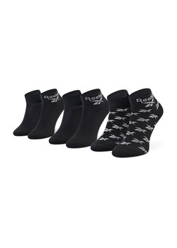 Zestaw 3 par wysokich skarpet unisex Reebok Cl Fo Ankle Sock 3P GG6675 Czarny ze sklepu eobuwie.pl w kategorii Skarpetki męskie - zdjęcie 182074599