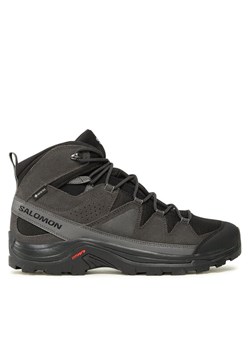 Trekkingi Salomon Quest Rove GORE-TEX L47181300 Czarny ze sklepu eobuwie.pl w kategorii Buty trekkingowe męskie - zdjęcie 182074786