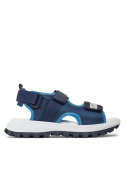 Sandały Tommy Hilfiger Flag Velcro Sandal T3B2-33434-1591 S Granatowy ze sklepu eobuwie.pl w kategorii Sandały dziecięce - zdjęcie 182074807