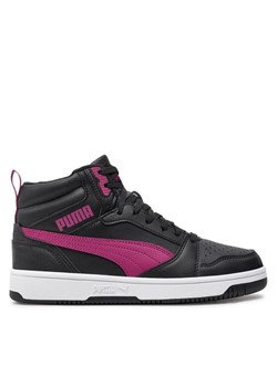 Sneakersy Puma Rebound v6 Mid Wtr Jr 394685 04 Czarny ze sklepu eobuwie.pl w kategorii Buty sportowe dziecięce - zdjęcie 182074816