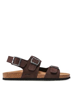 Sandały Geox U Sandal Ghita A U159VA 00032 C6024 Brązowy ze sklepu eobuwie.pl w kategorii Sandały męskie - zdjęcie 182074828
