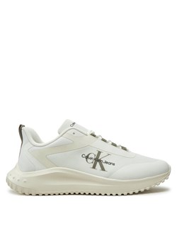 Sneakersy Calvin Klein Jeans Eva Runner Low Lace Ml YM0YM00968 Biały ze sklepu eobuwie.pl w kategorii Buty sportowe męskie - zdjęcie 182075029