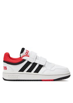 Sneakersy adidas Hoops Lifestyle H03863 Biały ze sklepu eobuwie.pl w kategorii Buty sportowe dziecięce - zdjęcie 182075219