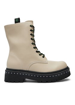 Trapery Guess Joya FL7JYA LEA10 Écru ze sklepu eobuwie.pl w kategorii Workery damskie - zdjęcie 182075329
