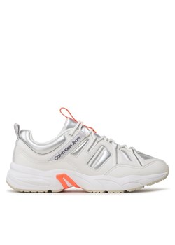 Sneakersy Calvin Klein Jeans Retro Tennis Laceup YM0YM00699 Biały ze sklepu eobuwie.pl w kategorii Buty sportowe męskie - zdjęcie 182075485