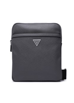 Saszetka Guess Certosa Saffiano Smart HMECSA P3123 Szary ze sklepu eobuwie.pl w kategorii Saszetki - zdjęcie 182075755