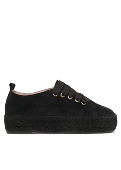 Espadryle Manebi Lace-Up Espadrilles R 2.2 E0 Czarny ze sklepu eobuwie.pl w kategorii Espadryle damskie - zdjęcie 182076096