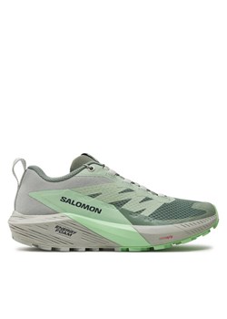 Buty do biegania Salomon Sense Ride 5 L47314100 Zielony ze sklepu eobuwie.pl w kategorii Buty sportowe damskie - zdjęcie 182076216