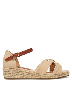 Espadryle Tommy Hilfiger T3A7-33801-0048 S Beżowy ze sklepu eobuwie.pl w kategorii Espadryle damskie - zdjęcie 182076296