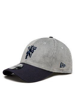Czapka z daszkiem New Era Microcord 3930 Man U 60432036 Szary ze sklepu eobuwie.pl w kategorii Czapki z daszkiem męskie - zdjęcie 182076318