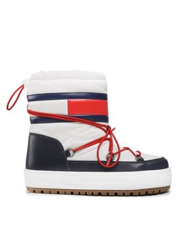 Śniegowce Tommy Jeans Snowboot Low EN0EN02162 Biały ze sklepu eobuwie.pl w kategorii Śniegowce damskie - zdjęcie 182076386
