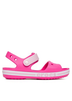 Sandały Crocs BAYABAND SANDAL K 211054-6QQ Różowy ze sklepu eobuwie.pl w kategorii Sandały dziecięce - zdjęcie 182076749