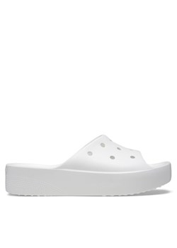 Klapki Crocs Classic Platform Slide 208180 Biały ze sklepu eobuwie.pl w kategorii Klapki damskie - zdjęcie 182077089