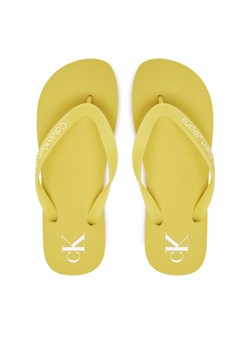 Japonki Calvin Klein Jeans Beach Sandal Transparent Tpu YW0YW01829 Żółty ze sklepu eobuwie.pl w kategorii Klapki damskie - zdjęcie 182077568