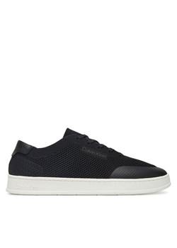 Sneakersy Calvin Klein Low Top Lace Up Knit HM0HM01726 Czarny ze sklepu eobuwie.pl w kategorii Buty sportowe męskie - zdjęcie 182077658