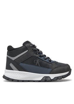 Sneakersy Calvin Klein Jeans High Top Lace-Up Sneaker V3B9-81087-1492 M Czarny ze sklepu eobuwie.pl w kategorii Buty sportowe dziecięce - zdjęcie 182078218