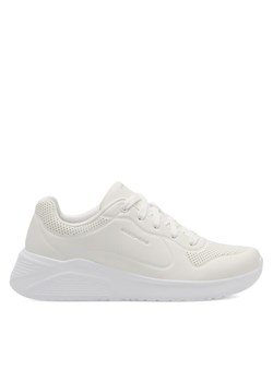 Sneakersy Skechers UNO LITE 8750063 WHT Écru ze sklepu eobuwie.pl w kategorii Buty sportowe damskie - zdjęcie 182078346