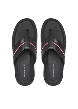 Japonki Tommy Hilfiger Core Hilfiger Toe Post Lh Sandal FM0FM05416 Czarny ze sklepu eobuwie.pl w kategorii Klapki męskie - zdjęcie 182078379