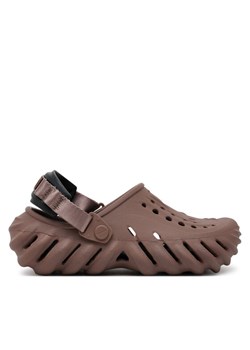 Klapki Crocs Echo Clog 207937 Brązowy ze sklepu eobuwie.pl w kategorii Klapki damskie - zdjęcie 182078629