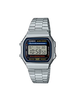 Zegarek Casio Vintage A168WA-1YES Srebrny ze sklepu eobuwie.pl w kategorii Zegarki - zdjęcie 182078758