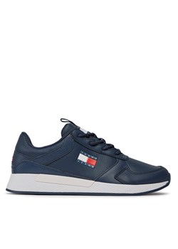 Sneakersy Tommy Jeans Flexi Runner EM0EM01409 Granatowy ze sklepu eobuwie.pl w kategorii Buty sportowe męskie - zdjęcie 182079086