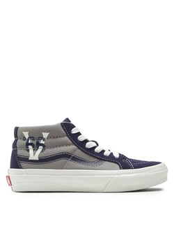 Tenisówki Vans Sk8-Mid VN0007PPNVY1 Granatowy ze sklepu eobuwie.pl w kategorii Trampki dziecięce - zdjęcie 182079089