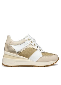 Sneakersy Geox D Zosma D558LA 085LY C1327 Złoty ze sklepu eobuwie.pl w kategorii Buty sportowe damskie - zdjęcie 182079138