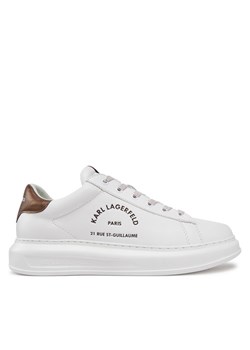 Sneakersy KARL LAGERFELD Kapri KL52538K Biały ze sklepu eobuwie.pl w kategorii Buty sportowe męskie - zdjęcie 182079148