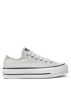 Trampki Converse Chuck Taylor All Star Lift Platform Ox A11538C Szary ze sklepu eobuwie.pl w kategorii Trampki damskie - zdjęcie 182079156