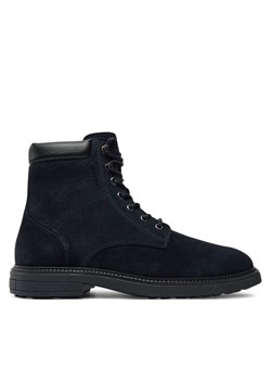 Kozaki Tommy Hilfiger Outdoor Suede FM0FM05193 Granatowy ze sklepu eobuwie.pl w kategorii Buty zimowe męskie - zdjęcie 182079268
